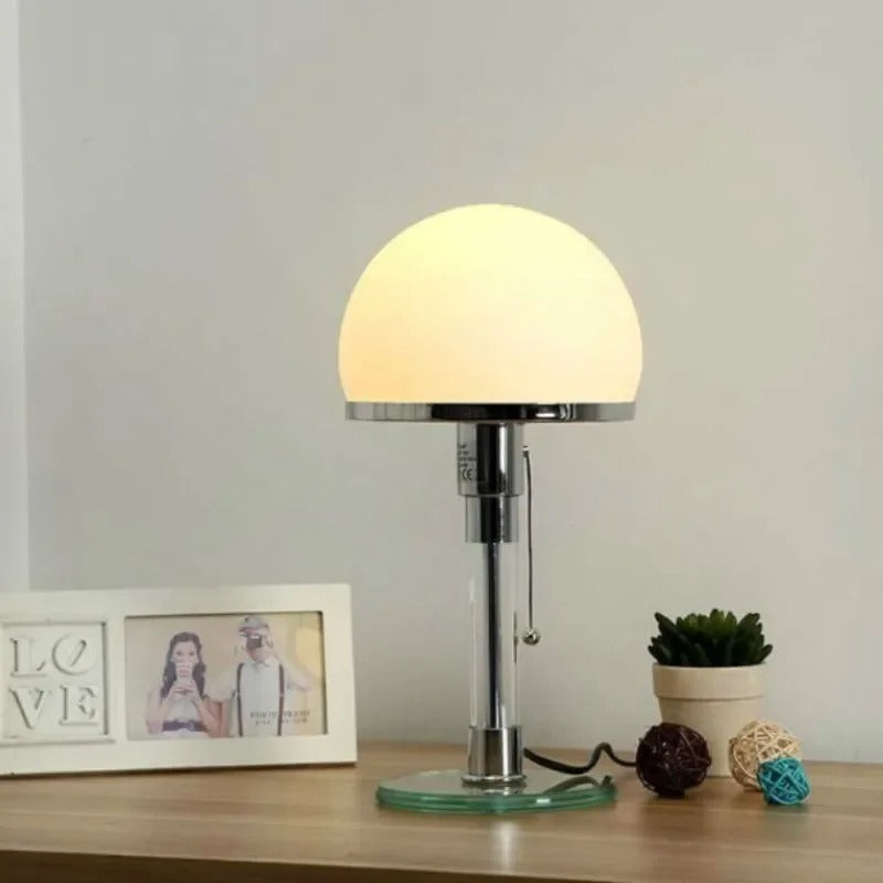 LED Table Lamp - Bauhaus Style Design with Adjustable Brightness for Home Office & Living Room Use