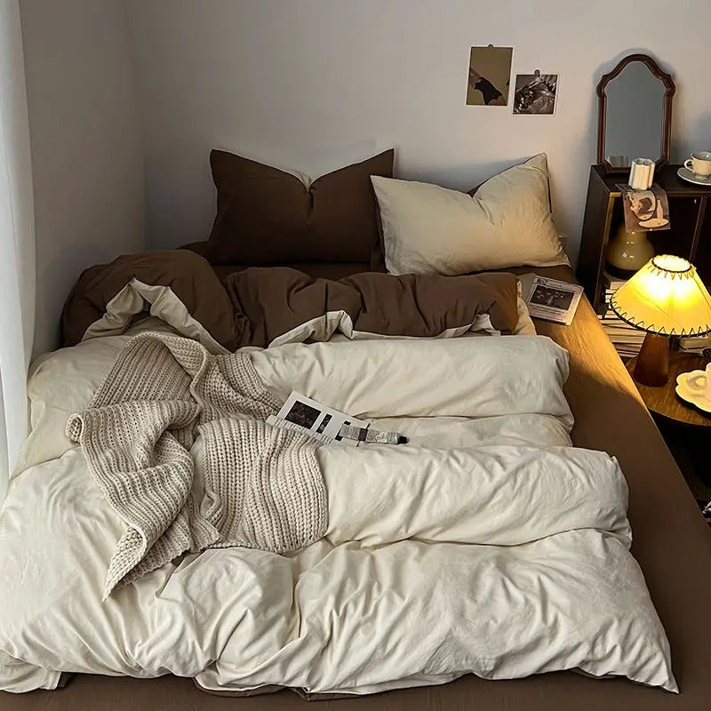 Quintella 5-Piece Bedding Set - Soft Microfiber Comforter with Pillow Shams for Queen Size Bed