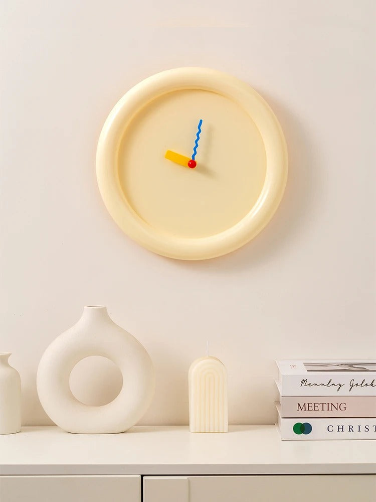 Modern Wall Clock with Large Numerals - Silent Quartz Movement for Living Room & Office Decor