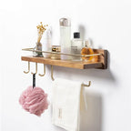 Towel Rack with Paper Holder - Wall-Mounted Organizer for Bathroom & Kitchen Storage Solutions
