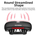 Soft Memory Foam Bicycle Saddle | Waterproof, Non-Slip & Reflective Cushion for Men and Women Cycling