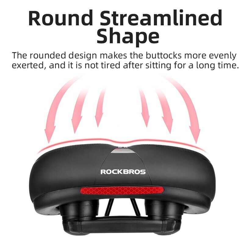 Soft Memory Foam Bicycle Saddle | Waterproof, Non-Slip & Reflective Cushion for Men and Women Cycling