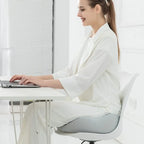Adjustable Memory Foam Seat Cushion | Ergonomic Design for Tailbone Relief and Lower Back Support