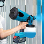 Cordless High Pressure Paint Spray Gun Sprayer Airless, Twin Battery, Powerful & Easy Maintenance