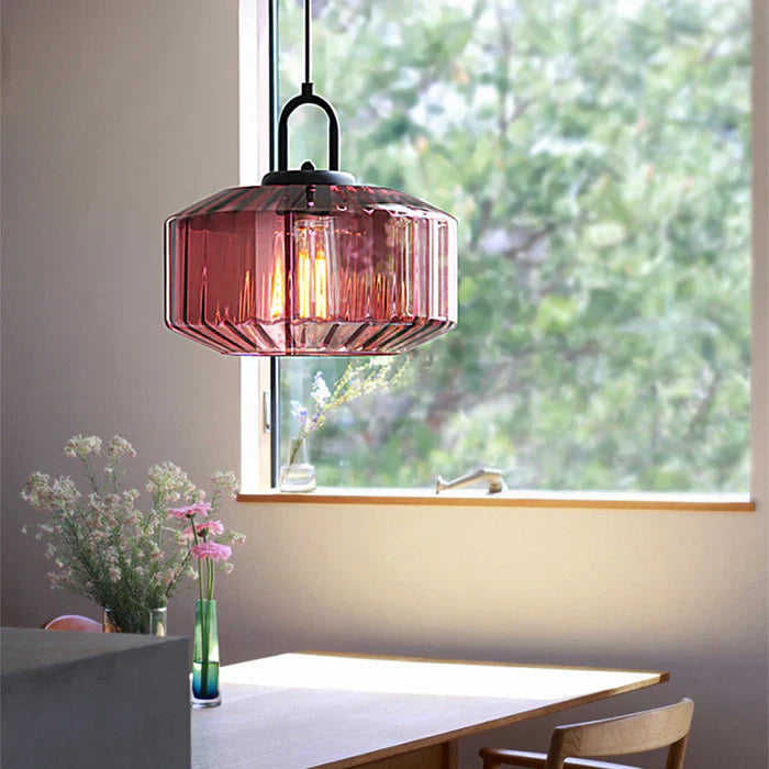 Retro Glass Pendant Light Fixture - Nordic Loft Style for Kitchen Island & Dining Room Lighting