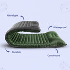 Camping Inflatable Portable Mattress | Lightweight, Built-in Foot Pump & Compact Design for Outdoor Adventures
