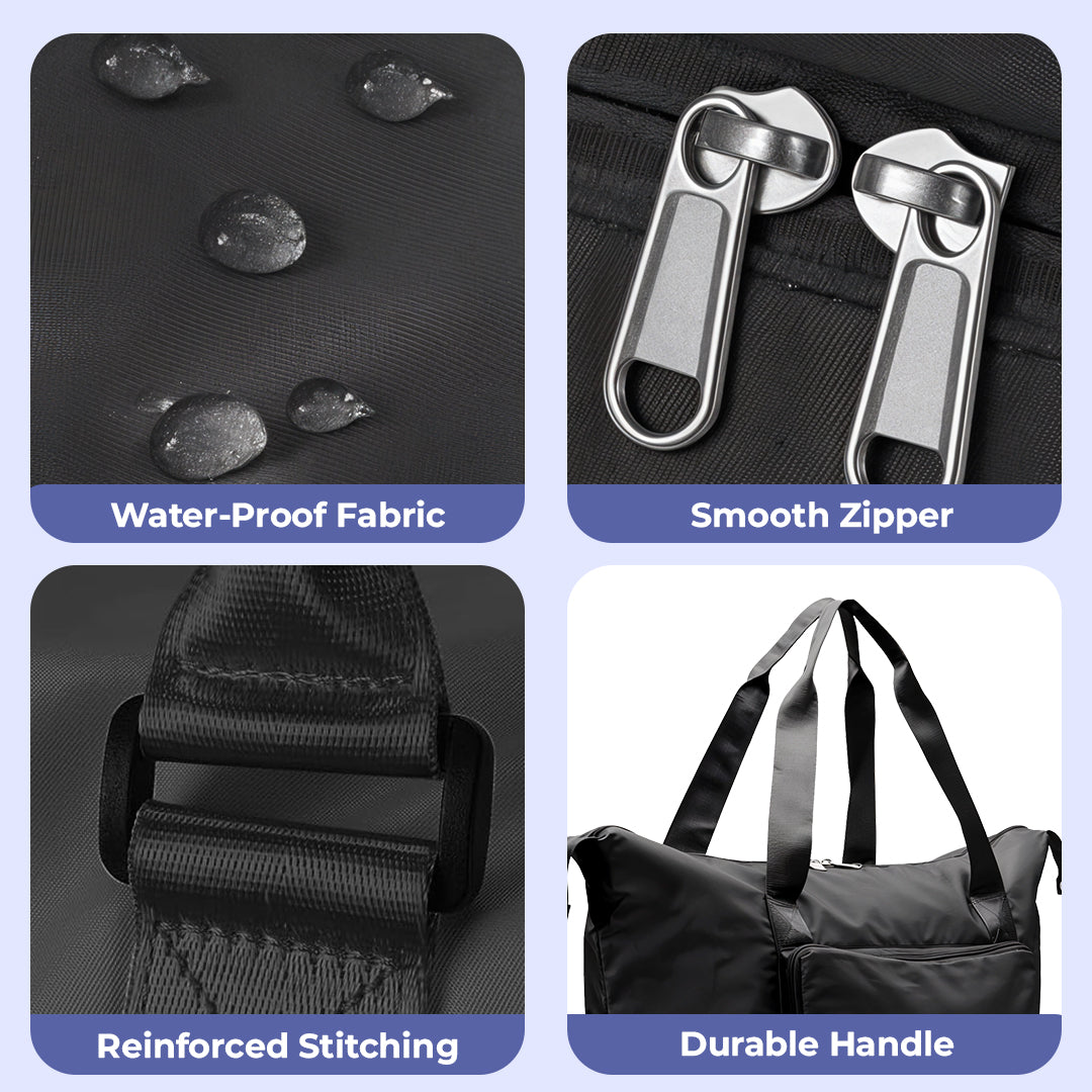 Waterproof Travel Bag | 40L Capacity with Expandable Design & Multiple Pockets for 7-Day Adventures