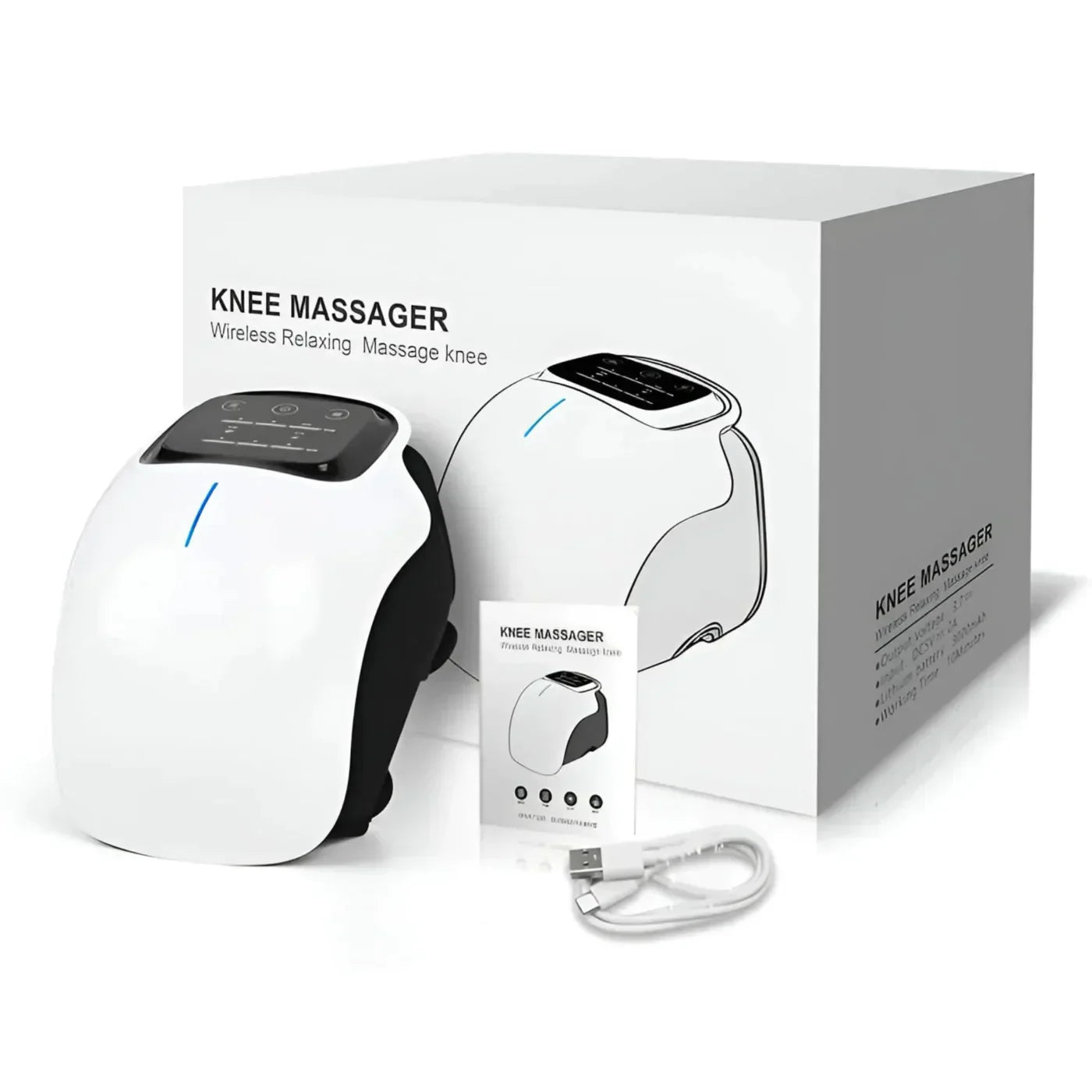 Knee Massager Machine | Pain Relief with Vibrations, Hot Compress & Laser Therapy for Arthritis Recovery
