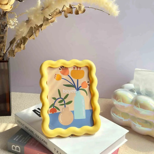 8x10 Picture Frame with Mat - Black Wooden Photo Frame for Wall or Table Display