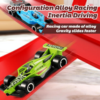 FlexiRacer Track Set | Flexible Snap-Together Design with 4 Diecast Cars for Endless Indoor Racing Fun