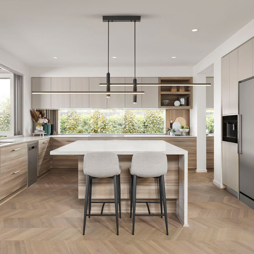 LED Pendant Light Fixture - Modern Adjustable Hanging Lamp for Kitchen Island & Dining Room