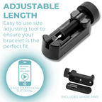 Men’s Extra Wide Magnetic Bracelet | High Power 3 Row Design for Magnetic Therapy Benefits