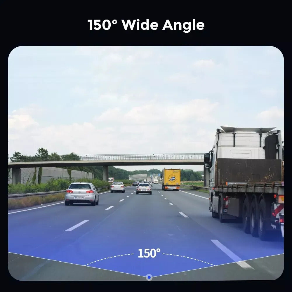 WiFi Dash Cam 1080P FHD | ADAS, G-Sensor & Night Vision for Enhanced Driving Safety