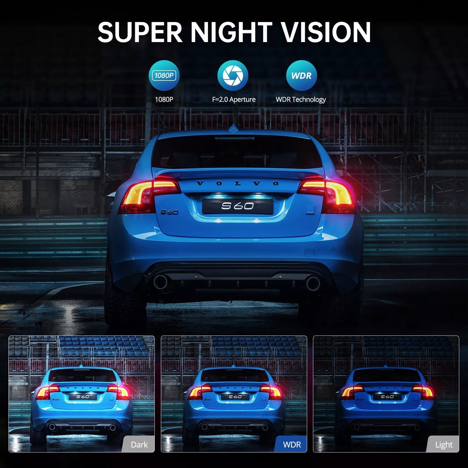 WiFi Dash Cam 1080P FHD | ADAS, G-Sensor & Night Vision for Enhanced Driving Safety