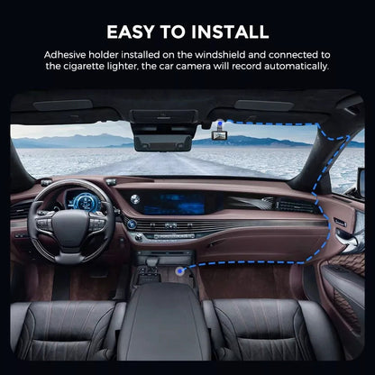 WiFi Dash Cam 1080P FHD | ADAS, G-Sensor & Night Vision for Enhanced Driving Safety