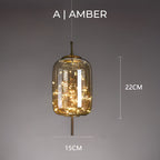 Brown Glass Pendant Light Fixture - Modern Design for Dining Room & Kitchen Lighting