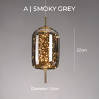 Brown Glass Pendant Light Fixture - Modern Design for Dining Room & Kitchen Lighting