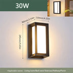 LED Outdoor Wall Light with Motion Sensor - Waterproof IP66 Porch & Garden Lighting for Balcony and Exterior Use