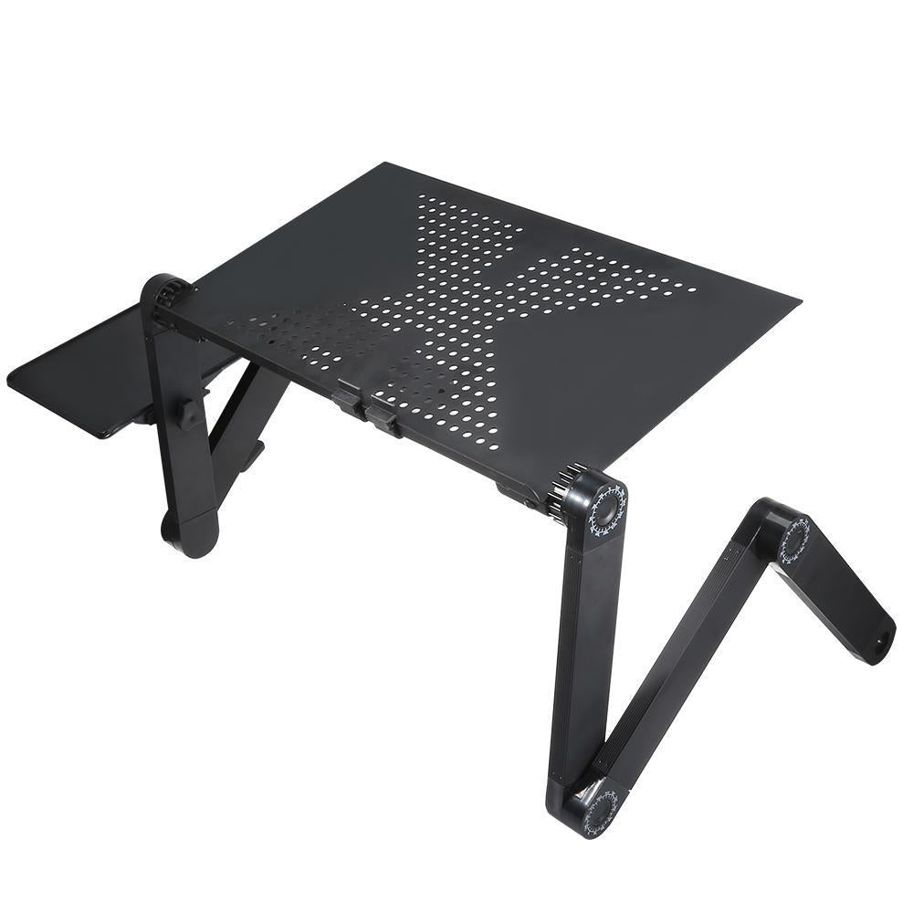 Ergonomic Adjustable Laptop Stand - Folding Bed Desk Table for Comfort and Productivity