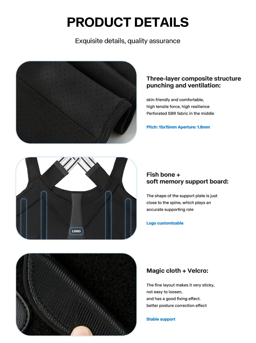 Adjustable Back Posture Corrector | Ergonomic, Eco-Friendly Design for Men & Women to Improve Posture and Reduce Neck Hump