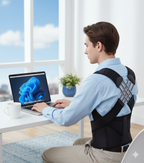 Adjustable Back Posture Corrector | Ergonomic, Eco-Friendly Design for Men & Women to Improve Posture and Reduce Neck Hump