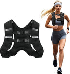 Adjustable Weighted Vest | Breathable Neoprene with Reflective Stripes for Running, HIIT & Strength Training