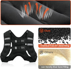 Adjustable Weighted Vest | Breathable Neoprene with Reflective Stripes for Running, HIIT & Strength Training