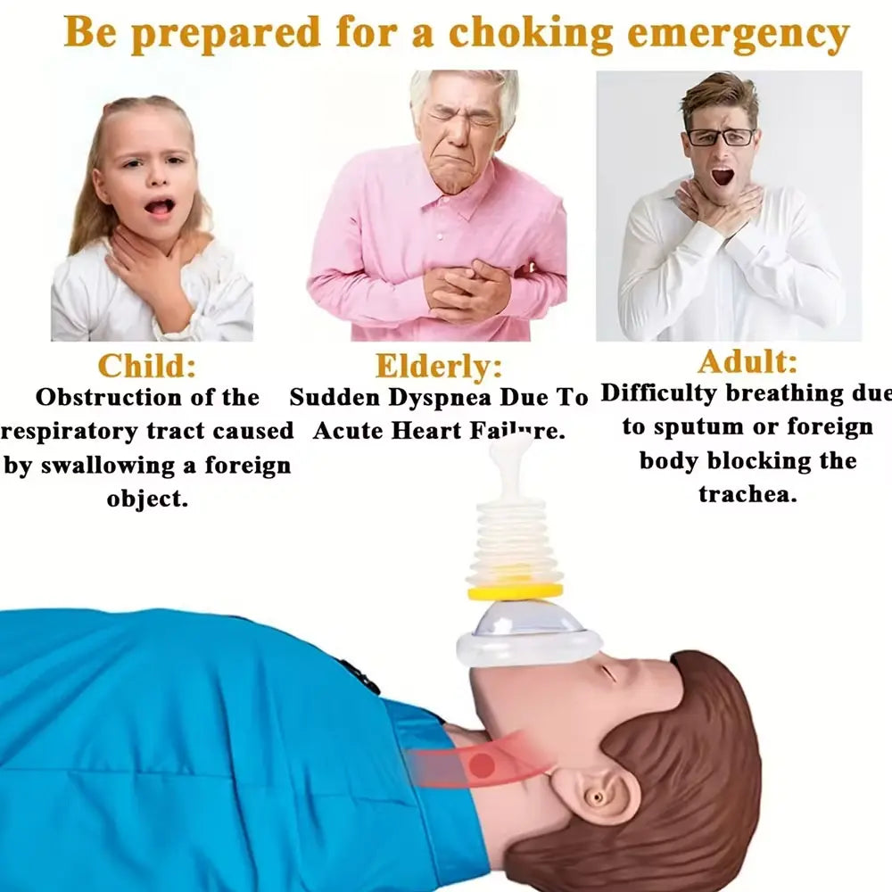 Anti-Choking Device for Kids & Adults | Strong Suction, User-Friendly & Portable for Emergency Relief