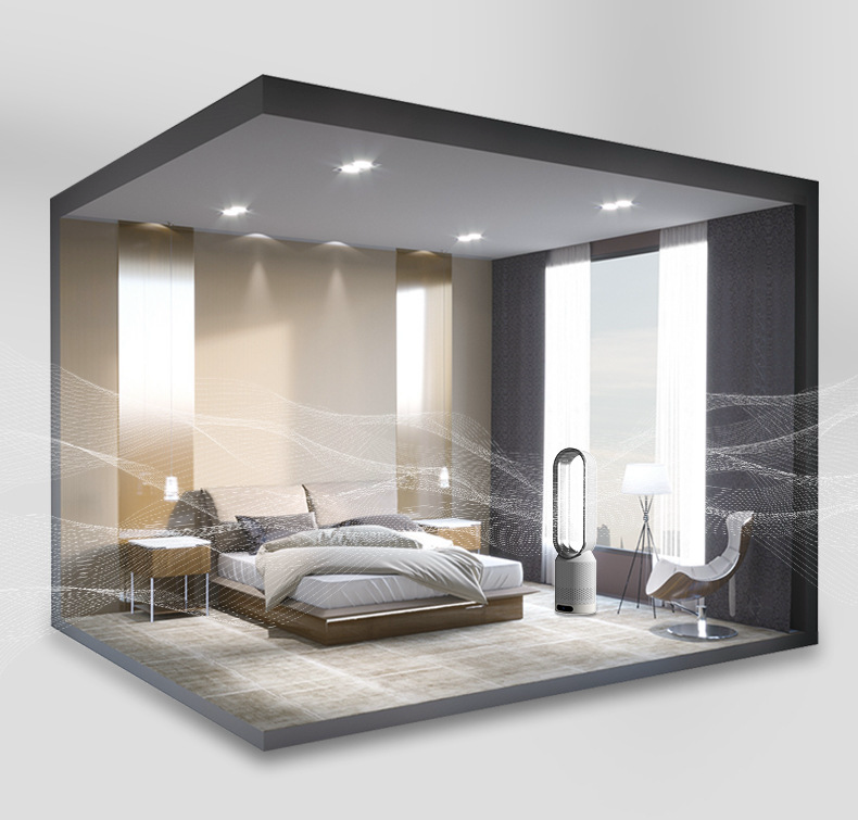 3-in-1 Blade-less Air Cooler | Air Purifier with 8-Speed Cooling & 90° Oscillation for Home Office & Living Room