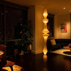 LED Pendant Light Fixture - Modern White Design for Kitchen, Dining Room & Living Room Lighting