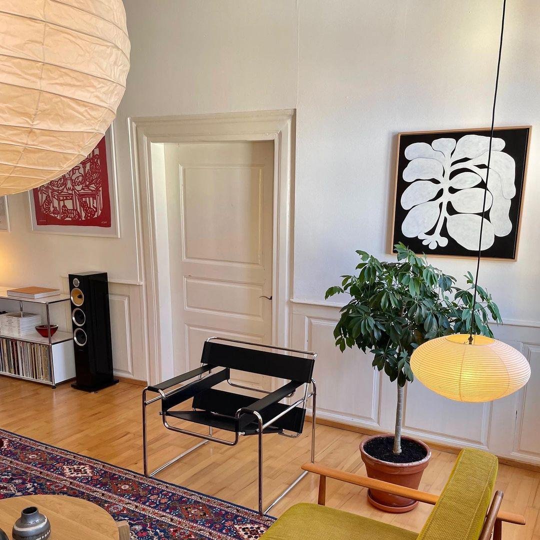 Handmade Hanging Lamp - Japanese Style Paper Lantern Light Fixture for Home Decor & Ambient Lighting