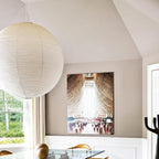 Handmade Hanging Lamp - Japanese Style Paper Lantern Light Fixture for Home Decor & Ambient Lighting