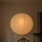 Handmade Hanging Lamp - Japanese Style Paper Lantern Light Fixture for Home Decor & Ambient Lighting