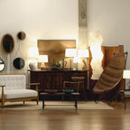 LED Rice Paper Floor Lamp - Adjustable Height, Soft Ambient Light for Living Room & Bedroom Decor