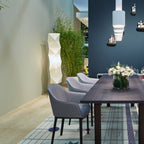 LED Rice Paper Floor Lamp - Adjustable Height, Soft Ambient Light for Living Room & Bedroom Decor