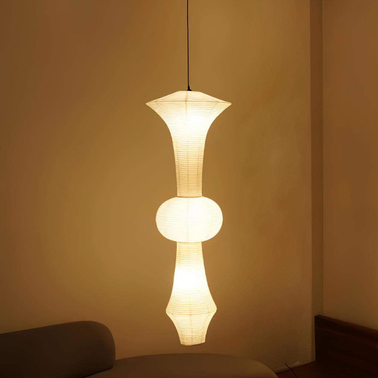 LED Pendant Light Fixture - Modern White Design for Kitchen, Dining Room & Living Room Lighting