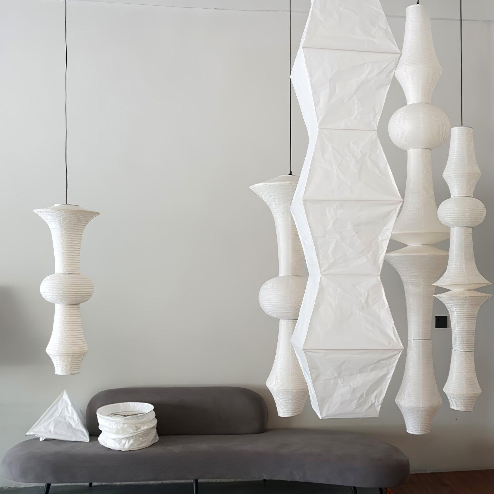 LED Pendant Light Fixture - Modern White Design for Kitchen, Dining Room & Living Room Lighting