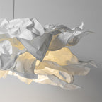 Nordic Paper Cloud Pendant Lamp - Modern Hanging Light Fixture for Living Room & Dining Room
