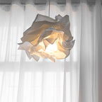 Nordic Paper Cloud Pendant Lamp - Modern Hanging Light Fixture for Living Room & Dining Room