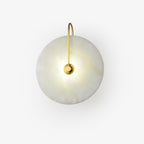 LED Wall Lamp with Alabaster Shade for Modern Home Lighting & Accent Decor