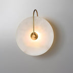 LED Wall Lamp with Alabaster Shade for Modern Home Lighting & Accent Decor