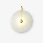 LED Wall Lamp with Alabaster Shade for Modern Home Lighting & Accent Decor