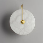 LED Wall Lamp with Alabaster Shade for Modern Home Lighting & Accent Decor