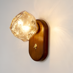 Ice Glass Cube Wall Lamp - Nordic Style Fixture for Modern Home Decor & Ambient Lighting