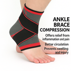 Ankle Brace Compression Support | Lightweight, Anti-Slip & Ideal for Injury Recovery and Daily Use