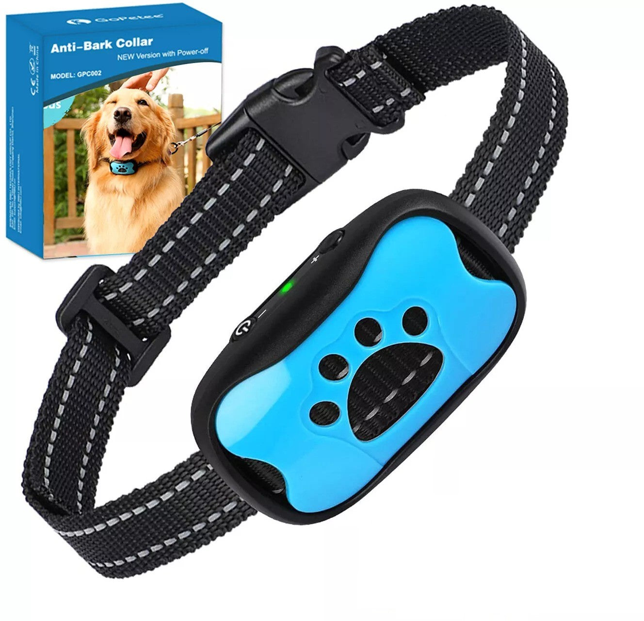 Anti-Bark Dog Collar | Painless Sound Wave Technology for Dogs 11-110 lbs, Adjustable Fit for Small to Large Breeds