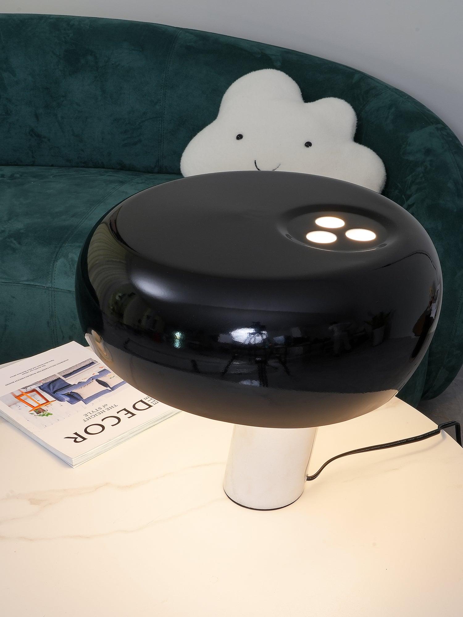 Marble Table Lamp with Modern Design for Living Room, Bedroom & Office Decor