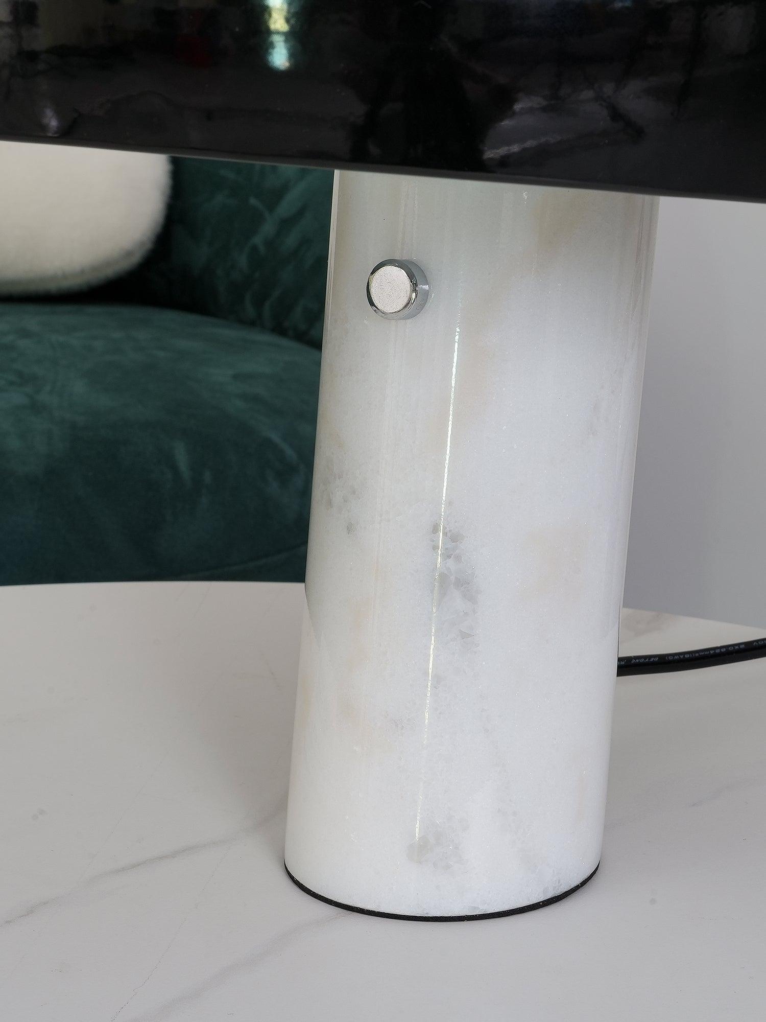 Marble Table Lamp with Modern Design for Living Room, Bedroom & Office Decor