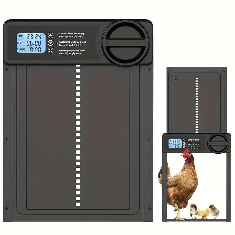 Automatic Chicken Coop Door | Weatherproof, Timer & Manual Control for Safe Flock Management