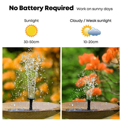 Solar Garden Bird Fountain | Eco-Friendly, Solar-Powered Design for Outdoor Spaces